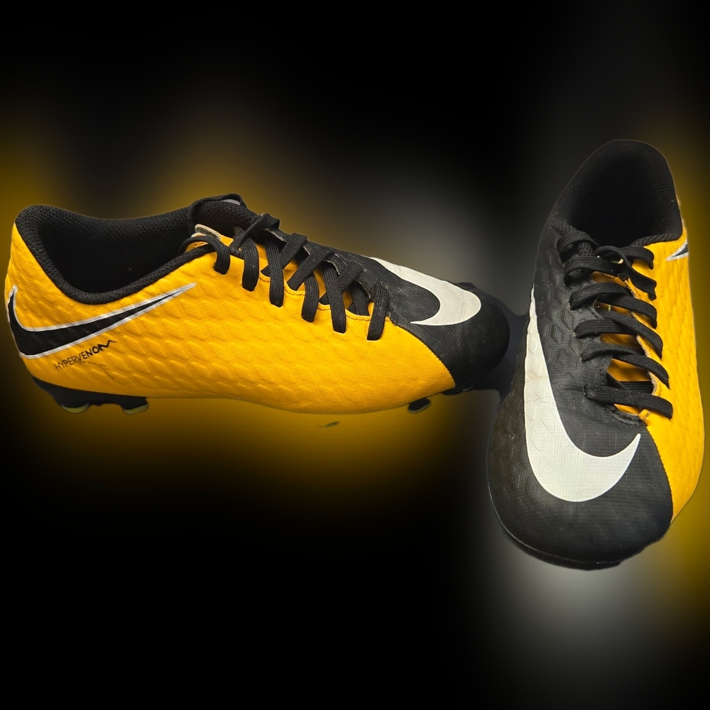 Nike Yellow and Black Soccer Cleats